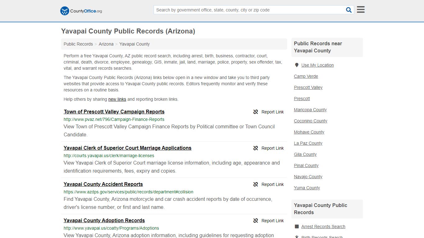 Public Records - Yavapai County, AZ (Business, Criminal ...