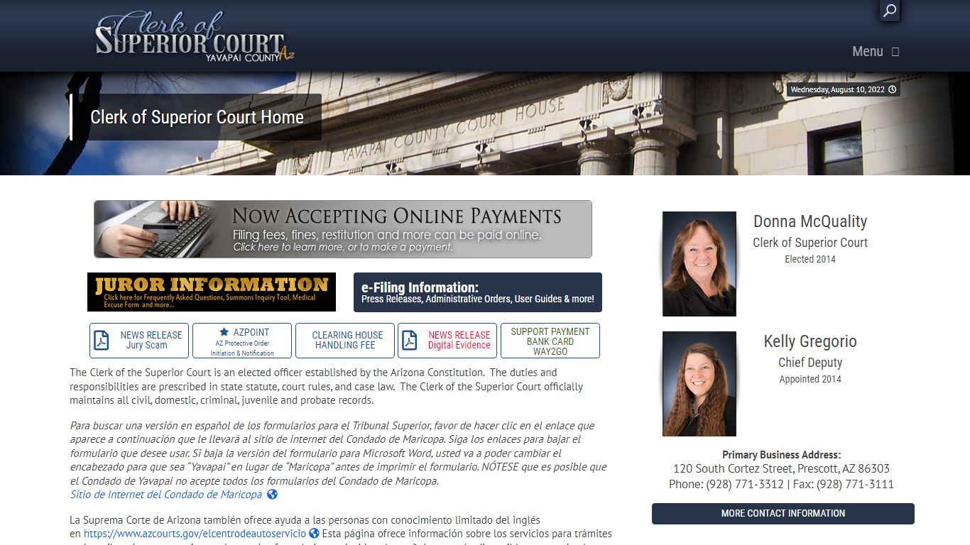 Clerk of Superior Court Home